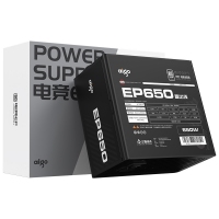 爱国者（aigo） EP650 额定650W 机箱电脑电源(80Plus白牌/主动式PFC/支持背线/大单路12V）