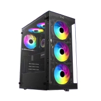 三段式机箱 灵迹（惊鸿） 玻璃侧透（黑色）