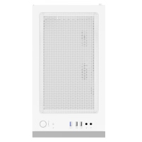 爱国者（aigo）YOGO M6烟灰白 游戏药丸MINI台式机电脑机箱（支持M-ATX主板/240水冷/侧拉式钢化玻璃侧透）