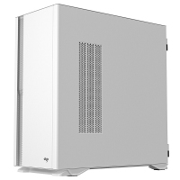 爱国者（aigo）YOGO K100静音版主动防尘宽体电脑机箱支持E-ATX主板/30系显卡/360 K100静音版 白色单机箱