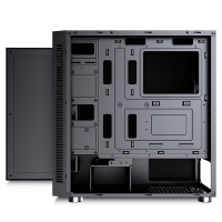 爱国者（aigo） 黑曼巴标准版 黑色 台式机中塔机箱(支持ATX主板/宽体/标配3把无光风扇