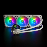 天极风麒麟360 白色白色一体式水冷散热器套装RGB台式电脑cpu水冷风扇