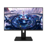 瑞克MC273-2K 27寸2K黑色平面无边框高清显示器 方型底座 HDMI+DP+USB+音频