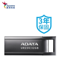 威刚（ADATA）UR340 金属 黑色 32GB 高速传输U盘USB3.2接口 招标投标电脑办公车载音箱存储商务优盘