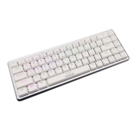 西部猎人 V400W 青轴（白色） 68键三模超薄矮轴机械键盘 昆明键盘批发