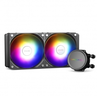 爱国者（aigo）冰魄LP240黑色一体式水冷 CPU散热器（ARGB光效/免拼接风扇/陶瓷轴心）