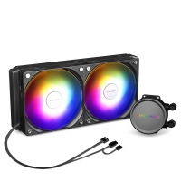 爱国者（aigo）冰魄LP240黑色一体式水冷 CPU散热器（ARGB光效/免拼接风扇/陶瓷轴心）