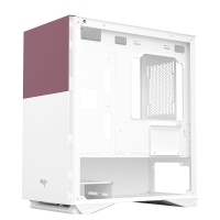 爱国者（aigo）YOGO M6 绛紫白 游戏药丸MINI台式机电脑机箱（支持M-ATX主板/240水冷/侧拉式钢