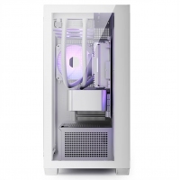 爱国者（aigo）月光宝盒 镜mini 白色 台式电脑主机箱 支持360水冷/M-ATX主板/双面玻璃