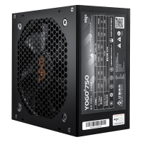 爱国者（aigo) YOGO750 直出线【额定600W】 黑色 电脑开关电源 品质电容/宽幅设计/不虚标
