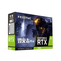索泰（ZOTAC）RTX3060-12G D6 毁灭者 GX HA设计办公 电竞独立显卡