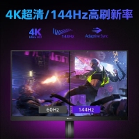 飞利浦（PHILIPS）27M1N5900 27寸电竞显示器 4K 144Hz Type-C 90W IPS游戏直播显示屏