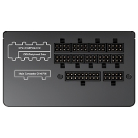 爱国者（aigo）电竞ES650全模组电脑电源 额定650W (80Plus金牌认证/双8PIN供电/LLC谐振/大单路12V）