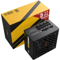 爱国者（aigo）电竞ES650全模组电脑电源 额定650W (80Plus金牌认证/双8PIN供电/LLC谐振/大单路12V）