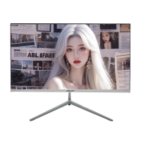 卓兴玩家 Z240 24寸 白色 IPS硬屏无边框显示器 低蓝光不闪屏 支持壁挂 纤薄办公电脑液晶屏幕
