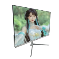 卓兴玩家 Z240 24寸 白色 IPS硬屏无边框显示器 低蓝光不闪屏 支持壁挂 纤薄办公电脑液晶屏幕