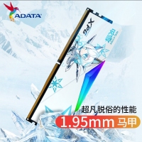 威刚(ADATA) XPG龙耀D500G 吹雪联名 32GB(16GBX2)套装 DDR5 8000 台式机内存条 海力士