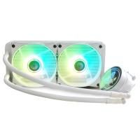 天极风散热器 麒麟240 白色一体式水冷散热器套装RGB台式电脑cpu水冷风扇