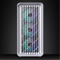 游戏风暴 旷野3 白色 台式电脑游戏侧透主机箱/支持M-ATX主板/240水冷