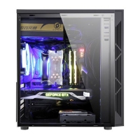 游戏风暴 雷霆T9 黑色 游戏机箱支持ATX M-ATX ITX主板/长显卡机箱