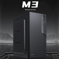 游戏风暴 M3（黑色）铁侧 台式电脑游戏主机箱