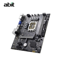 升技(abit)H610M VDH 深空黑 电脑主板支持CPU12100/12400F/13400