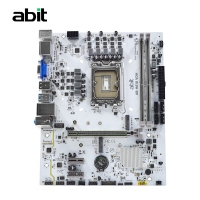升技(abit)H610M VDH 雪山白 电脑主板支持CPU12100/12400F/13400