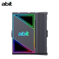 升技（abit）AB-900 ARGB版 黑色 CPU风冷散热器 (4热管/ARGB光效/PWM风扇/119mm