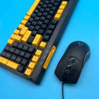 爱国心 GT-609 黑+黄 游戏键鼠套装