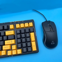 爱国心 GT-609 黑+黄 游戏键鼠套装