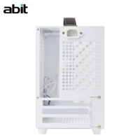 升技(abit) I7机箱 迷你时尚手提机箱 钢化玻璃侧板 皮质提手 I7机箱 雪山白