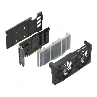 瀚铠（VASTARMOR）AMD Radeon RX 7600 合金 双风扇 8GB GDDR6 RDNA 3架构电竞游戏显卡