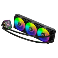 天极风白帝二代 黑色 一体式360水冷散热器 IPS自定义视频屏幕电脑CPU散热器