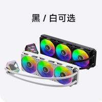 天极风白帝二代 黑色 一体式360水冷散热器 IPS自定义视频屏幕电脑CPU散热器