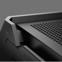 骨伽 乘风MX600 黑色 全塔台式玻璃侧透机箱 支持E-ATX主板竖装显卡360水冷/网孔面板