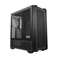 骨伽 乘风MX600 黑色 全塔台式玻璃侧透机箱 支持E-ATX主板竖装显卡360水冷/网孔面板