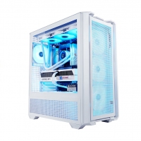 骨伽 乘风MX600 白色 全塔台式玻璃侧透机箱 支持E-ATX主板竖装显卡360水冷/网孔面板