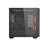 骨伽 乘风MX600 mini 黑色 台式玻璃侧透机箱 支持MATX主板360水冷/网孔面板
