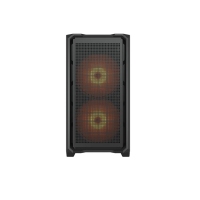 骨伽 乘风MX600 mini 黑色 台式玻璃侧透机箱 支持MATX主板360水冷/网孔面板