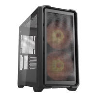 骨伽 乘风MX600 mini 黑色 台式玻璃侧透机箱 支持MATX主板360水冷/网孔面板