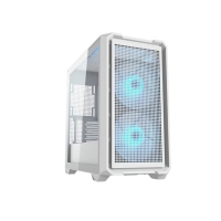 骨伽 乘风MX600 mini 白色 台式玻璃侧透机箱 支持MATX主板360水冷/网孔面板