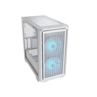 骨伽 乘风MX600 mini 白色 台式玻璃侧透机箱 支持MATX主板360水冷/网孔面板