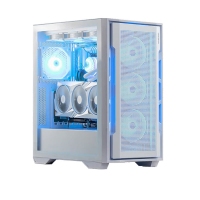 骨伽 影武者X5 PRO 白色 台式电竞游戏机箱 支持E-ATX主板竖装显卡360水冷