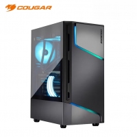 骨伽（COUGAR） 双刃 塔式侧透水冷电脑主机箱 （ATX主板 360水冷） 黑色