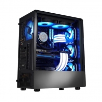 骨伽（COUGAR） 双刃 塔式侧透水冷电脑主机箱 （ATX主板 360水冷） 黑色