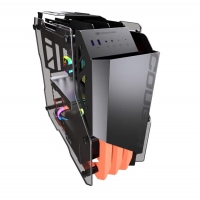 骨伽（COUGAR） Blazer 开拓者S 黑色电脑机箱 水冷侧透中塔式机箱(支持ATX主板支持240水冷)