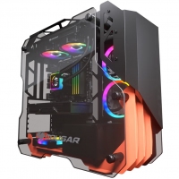 骨伽（COUGAR） Blazer 开拓者S 黑色电脑机箱 水冷侧透中塔式机箱(支持ATX主板支持240水冷)