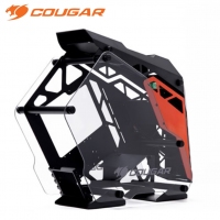 骨伽（COUGAR） 征服者台式机箱游戏水冷侧透异型主机箱 大征服者 黒橙