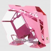 骨伽（COUGAR） 征服者台式机箱游戏水冷侧透异型主机箱 大征服者 粉色