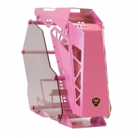 骨伽（COUGAR） 征服者台式机箱游戏水冷侧透异型主机箱 大征服者 粉色